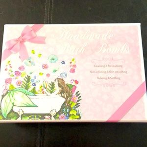 Box of homemade bath bombs